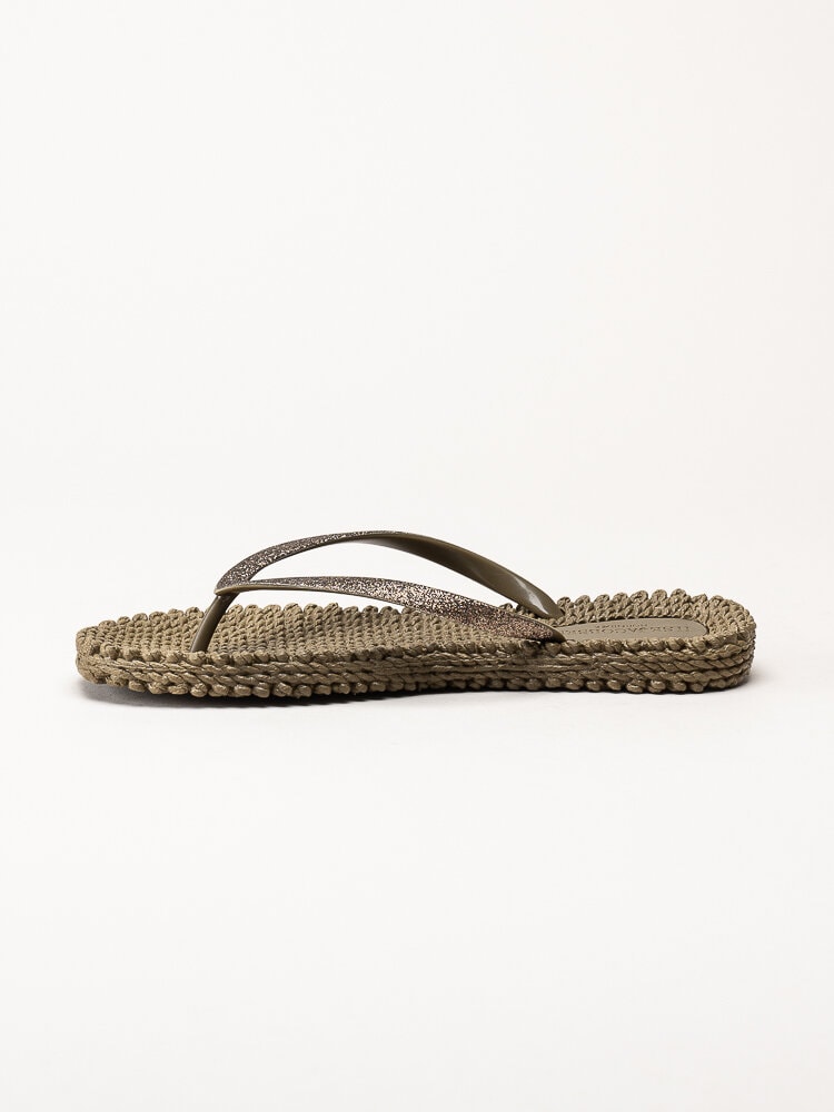 Ilse Jacobsen - Cheerful01 - Bruna flip flops med glitter