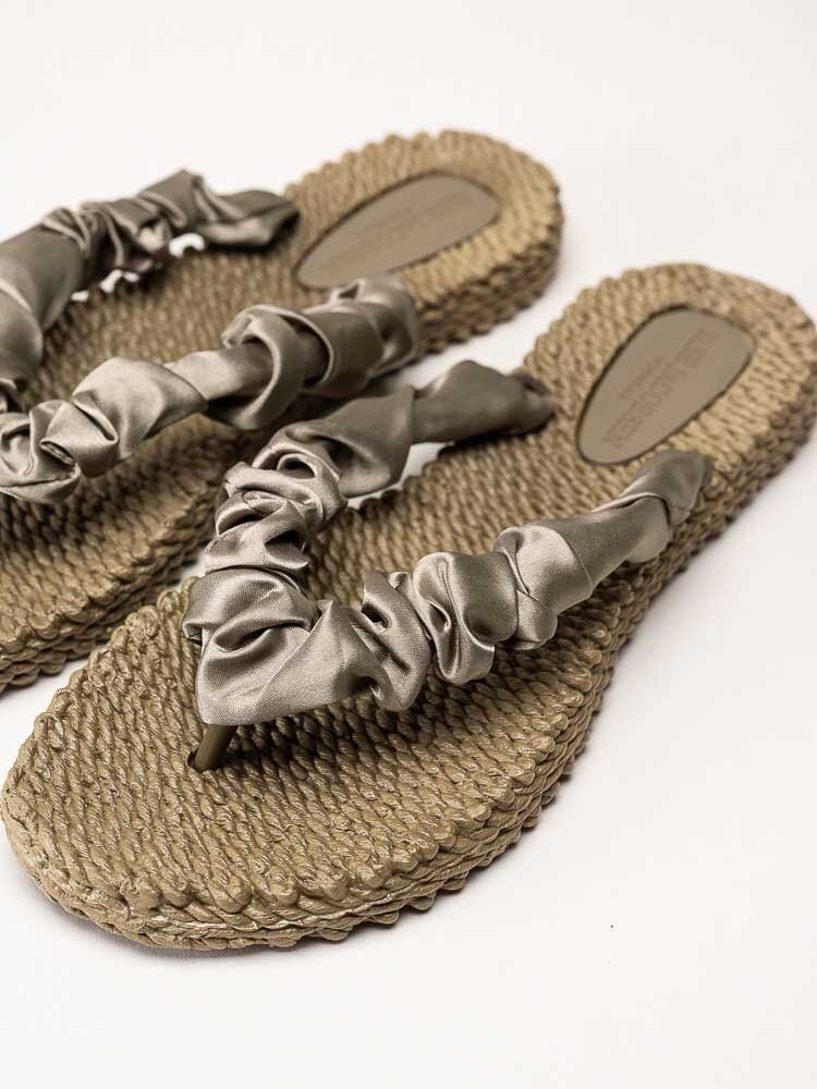 Ilse Jacobsen - Cheerful06 - Gröna flip flops med satinremmar