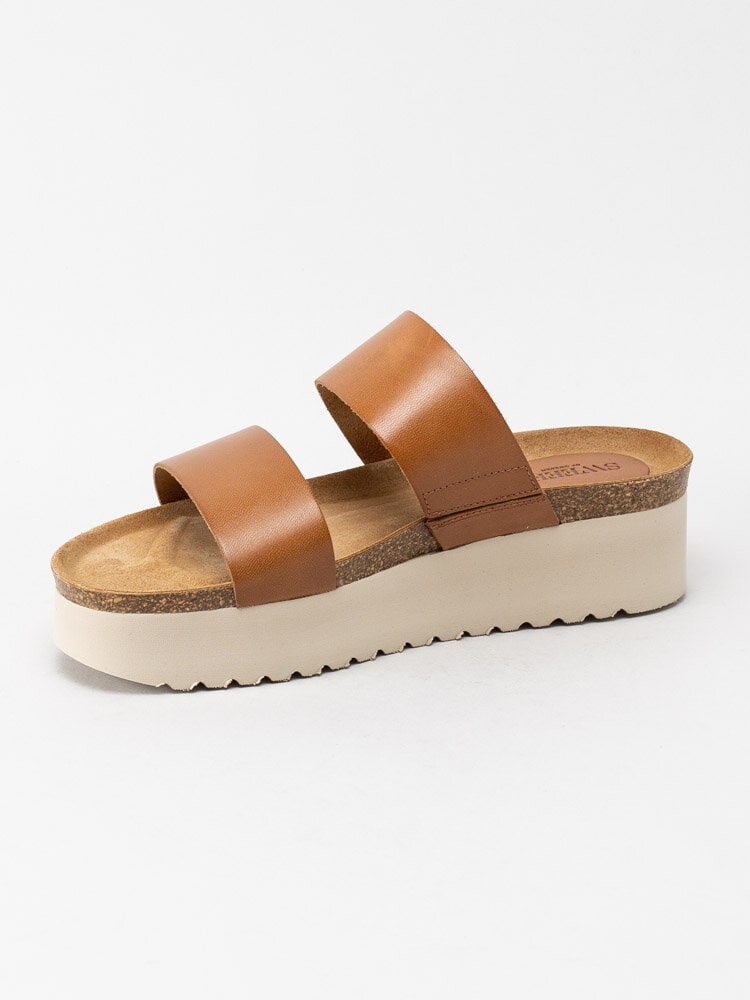 Sweeks - Hedda - Bruna slip in sandaler i skinn