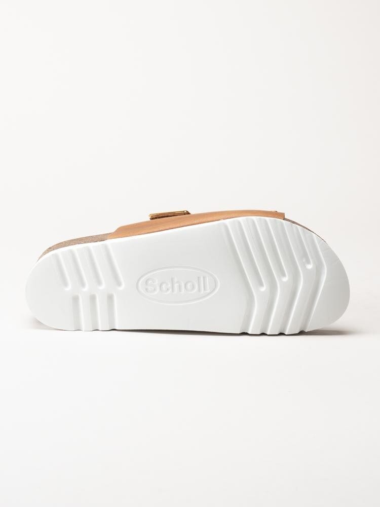 Scholl - Monterey - Bruna slip in sandaler i skinn