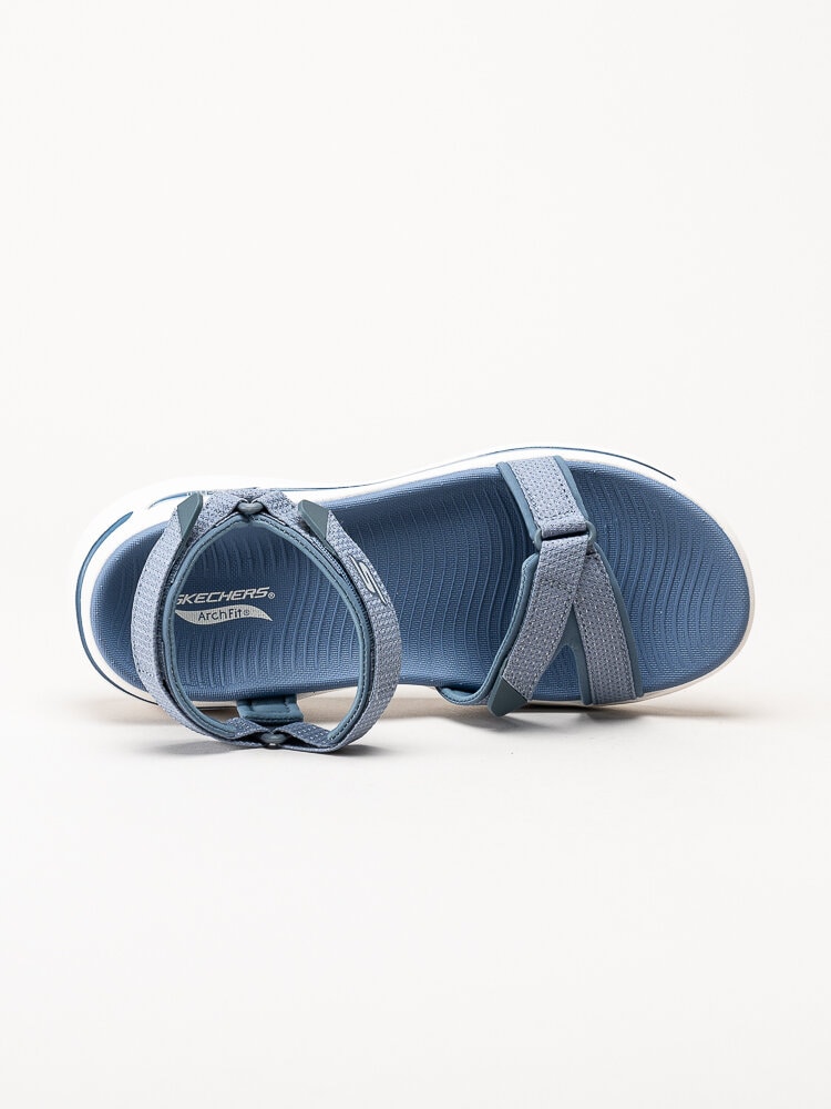 Skechers - GoWalk Arch Fit Sandal - Ljusblå sportiga sandaler i textil