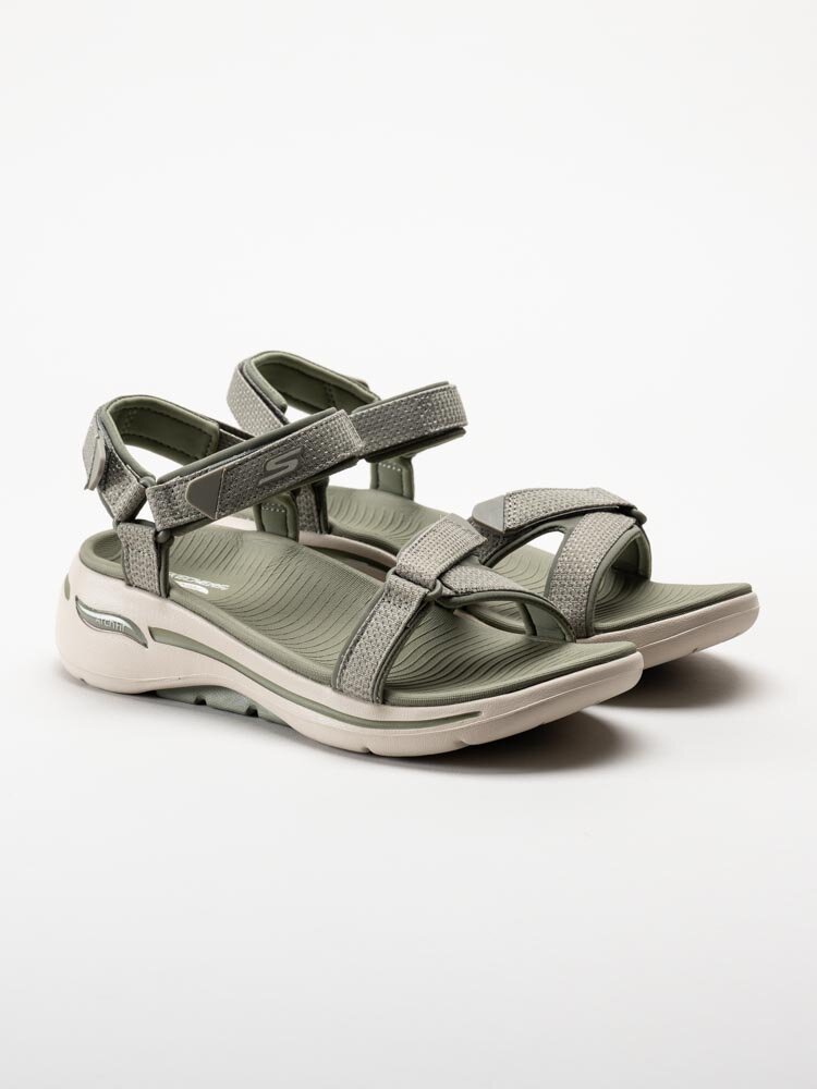 Skechers - GoWalk Arch Fit Sandal - Gröna sportiga remsandaler