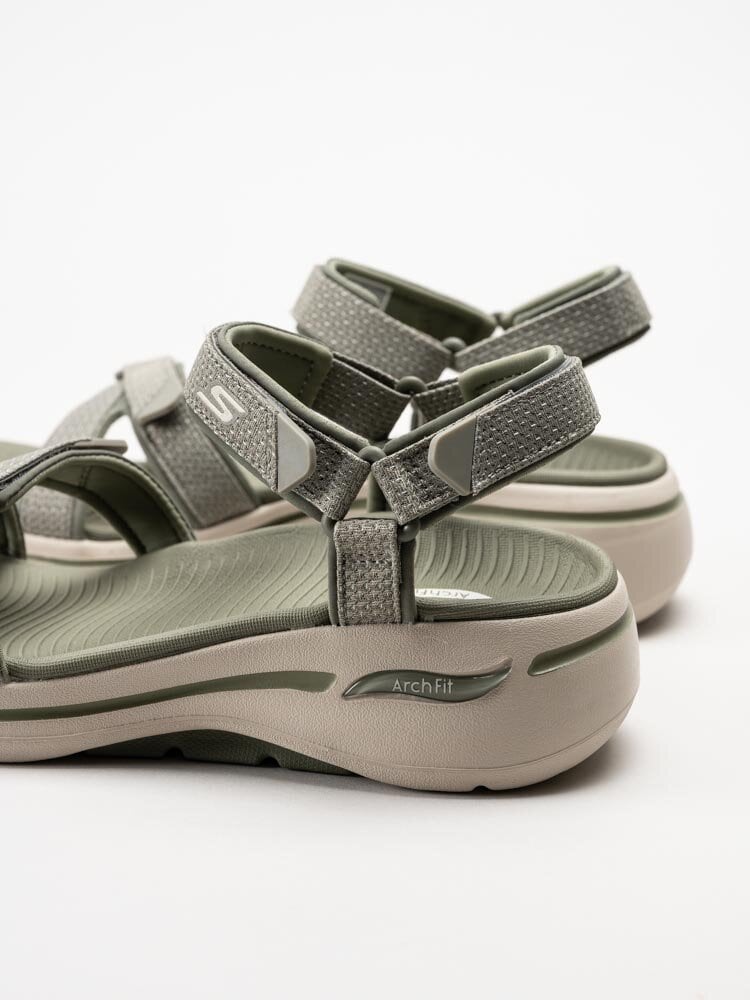 Skechers - GoWalk Arch Fit Sandal - Gröna sportiga remsandaler