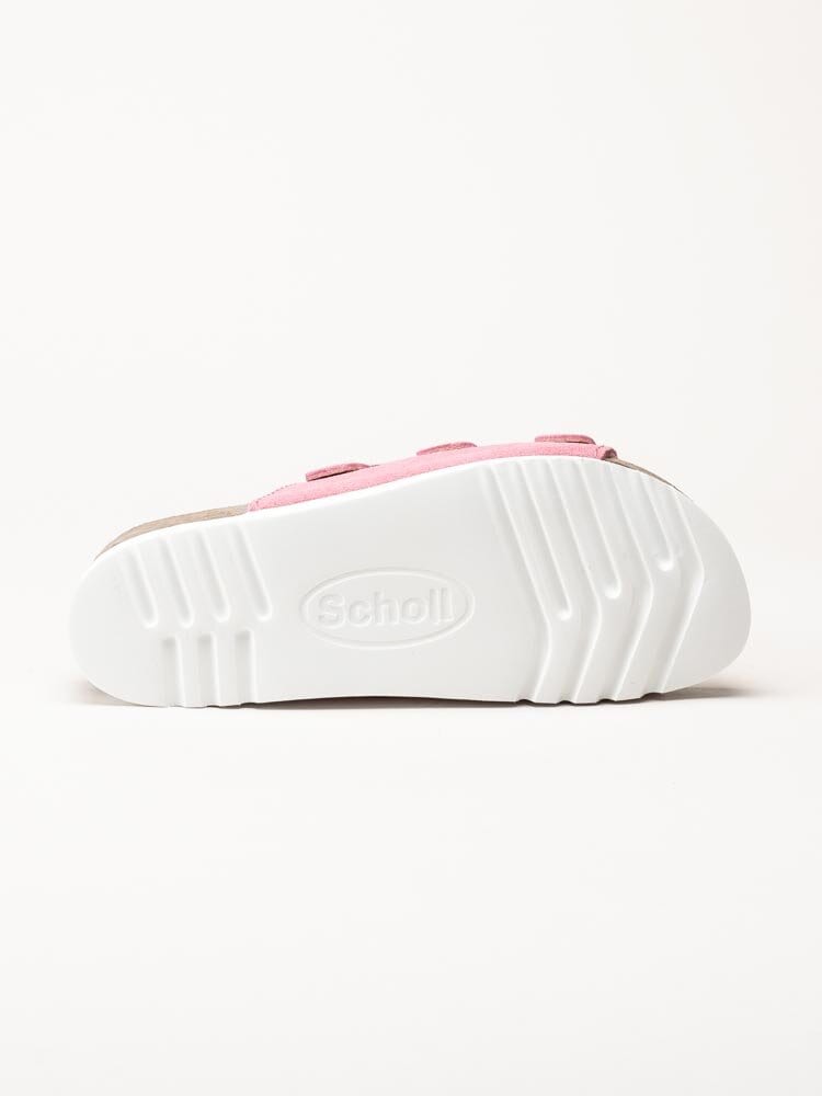 Scholl - Rio WG AD - Rosa slip in sandaler i mocka