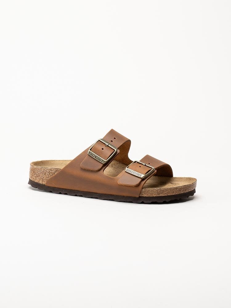 Birkenstock - Arizona Narrow - Bruna slip in sandaler med smal läst