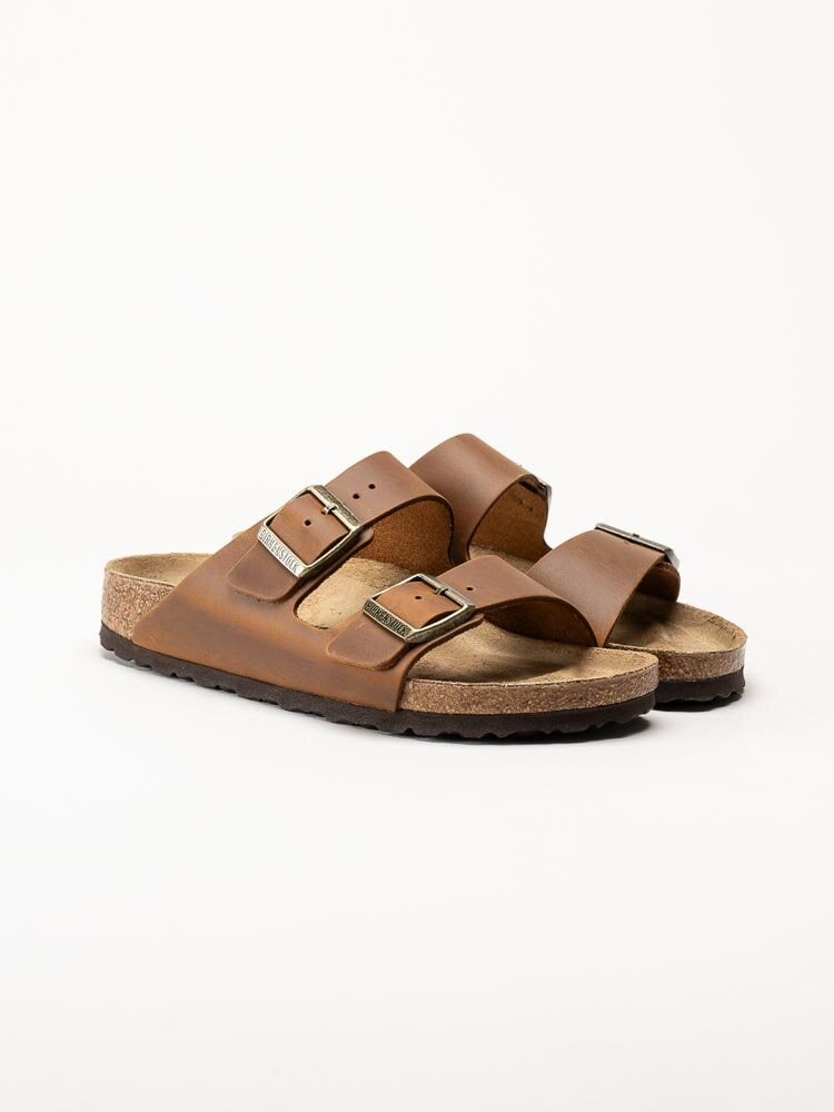 Birkenstock - Arizona Narrow - Bruna slip in sandaler med smal läst