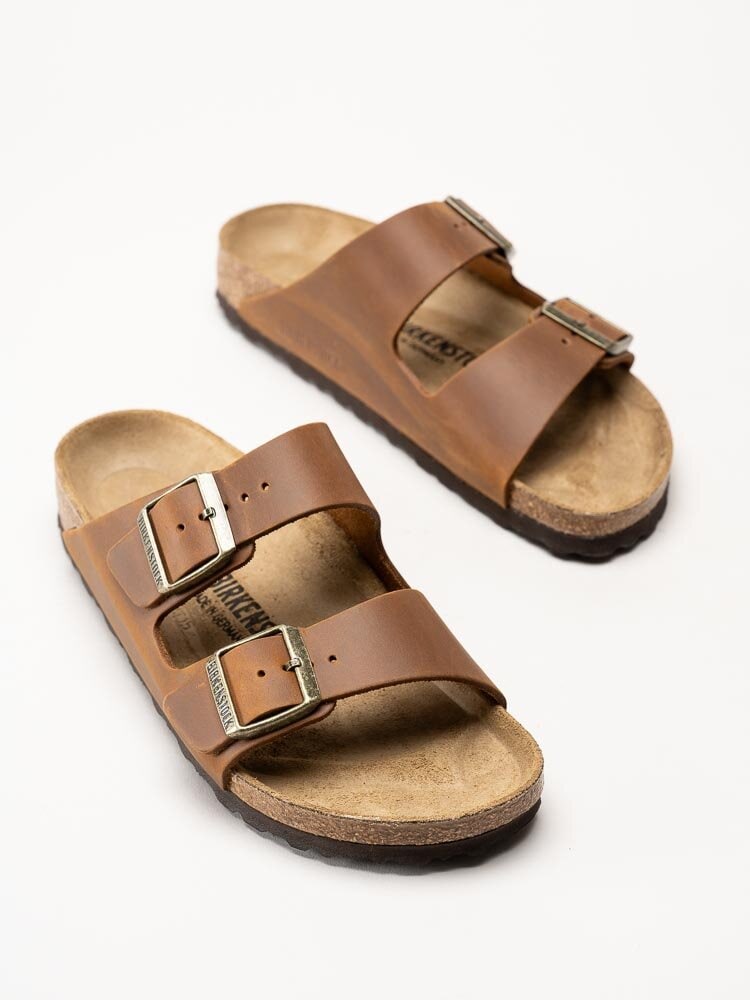 Birkenstock - Arizona Narrow - Bruna slip in sandaler med smal läst