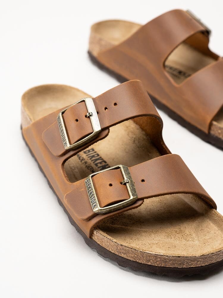 Birkenstock - Arizona Narrow - Bruna slip in sandaler med smal läst