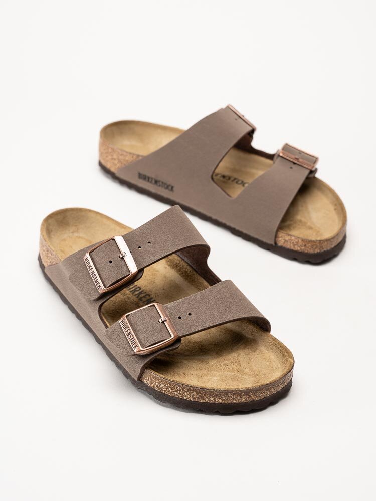 Birkenstock - Arizona Regular - Bruna slip in sandaler med normal läst