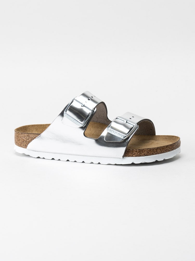 Birkenstock - Arizona Narrow SFB - Silvermetallic slip in sandaler