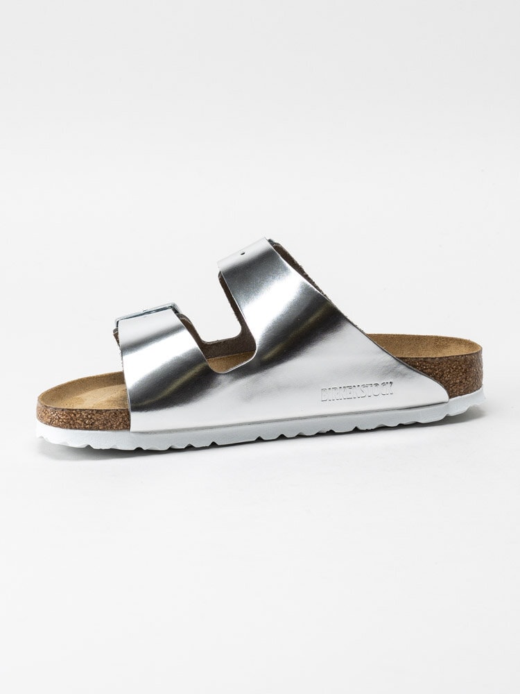 Birkenstock - Arizona Narrow SFB - Silvermetallic slip in sandaler