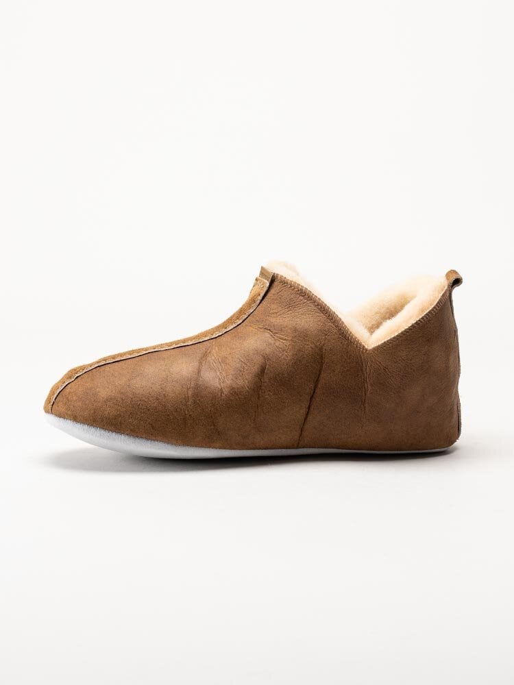 Shepherd - Lina - Ljusbruna slip on fårskinnstofflor