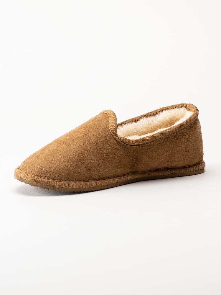 Shepherd - Hilde - Ljusbruna slip on fårskinnstofflor