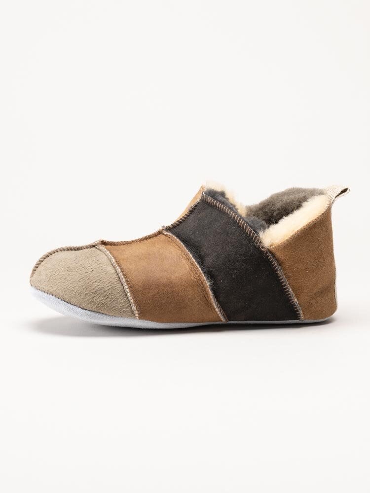 Shepherd - Nora - Multifärgade slip on fårskinnstofflor