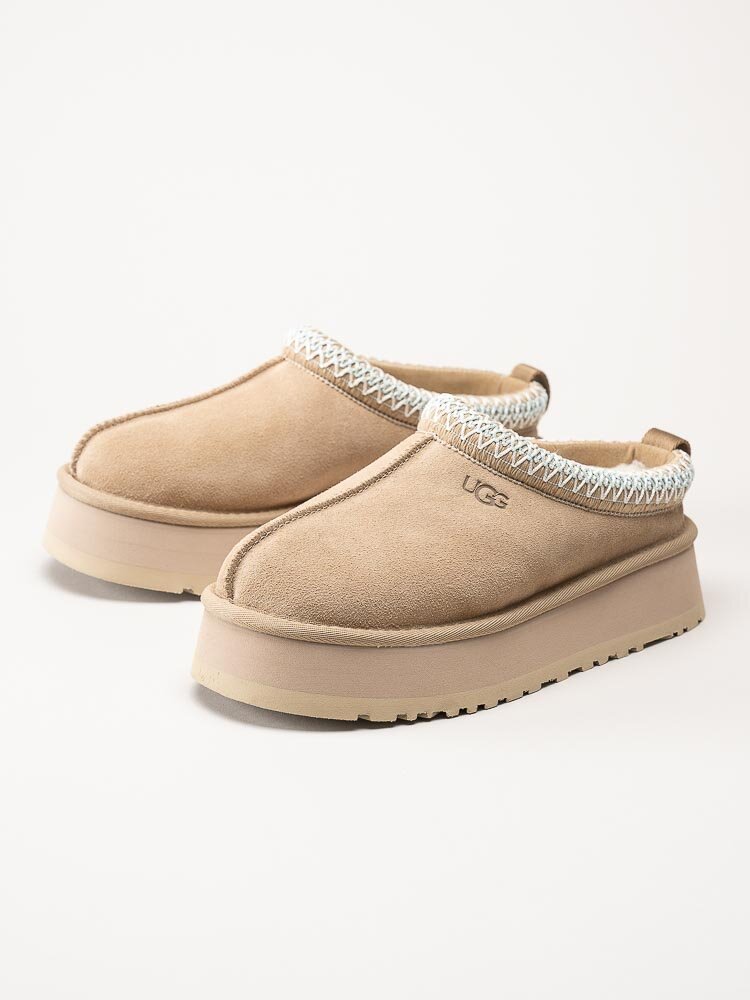 UGG - W Tazz - Beige tofflor i mocka