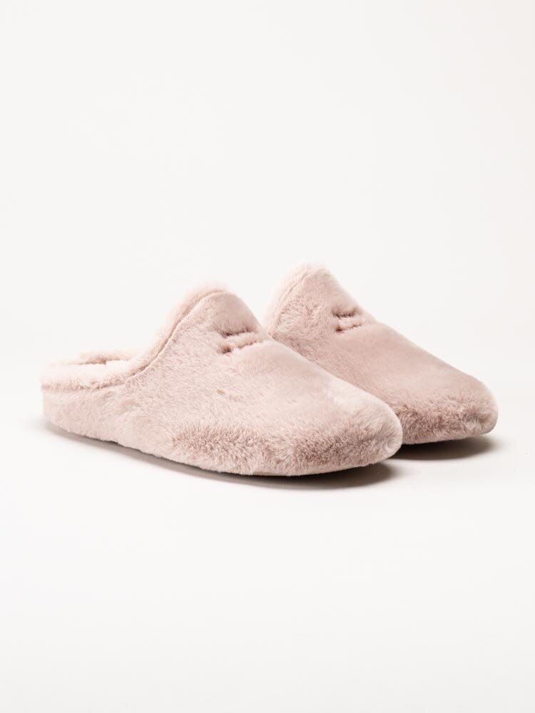 Hush Puppies - Olivia - Rosa fluffiga slip in tofflor