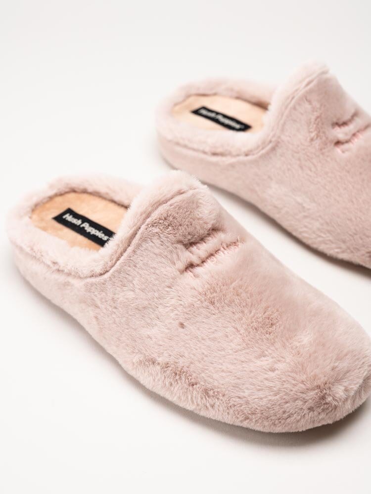 Hush Puppies - Olivia - Rosa fluffiga slip in tofflor