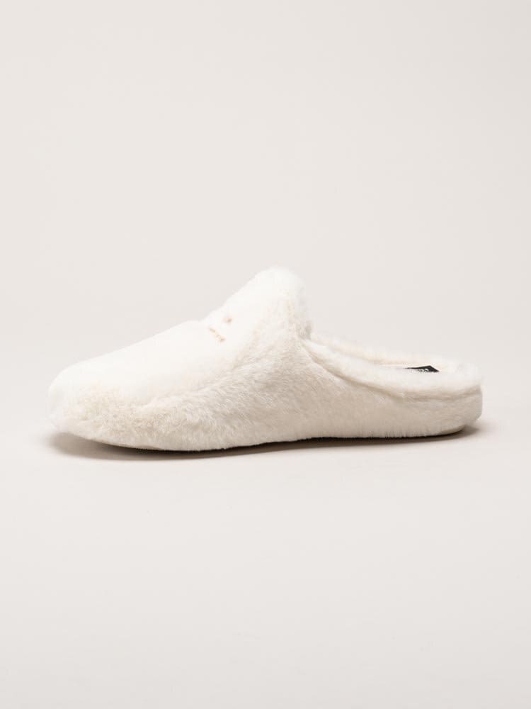 Hush Puppies - Olivia - Vita fluffiga slip in tofflor