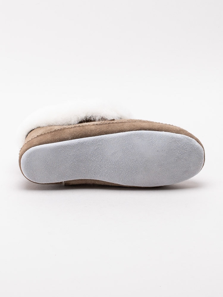 Shepherd - Emmy - Beige slip on fårskinnstofflor