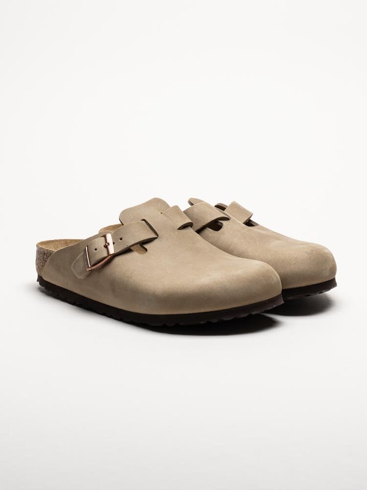 Birkenstock - Boston - Beige slip in sandaler