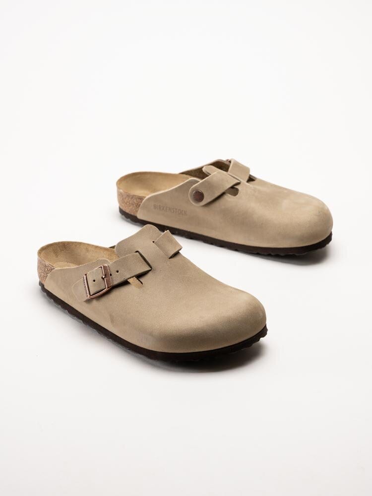 Birkenstock - Boston - Beige slip in sandaler