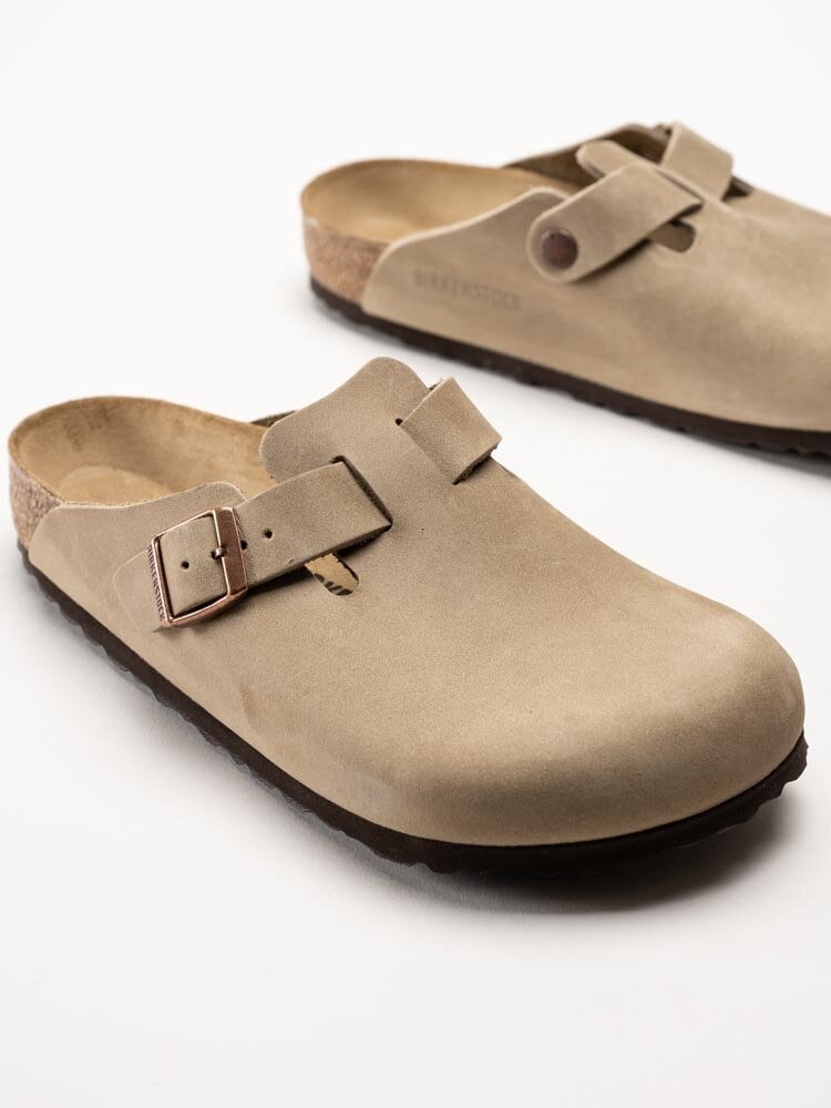 Birkenstock - Boston - Beige slip in sandaler