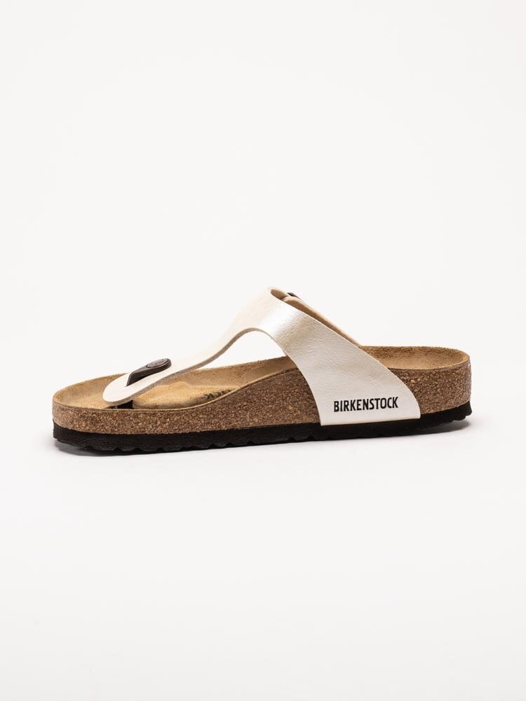 Birkenstock - Gizeh regular - Pärlvita slip in sandaler