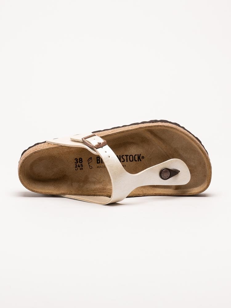 Birkenstock - Gizeh regular - Pärlvita slip in sandaler