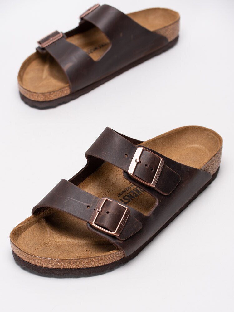 Birkenstock - Arizona oiled leather - Bruna slip in sandaler