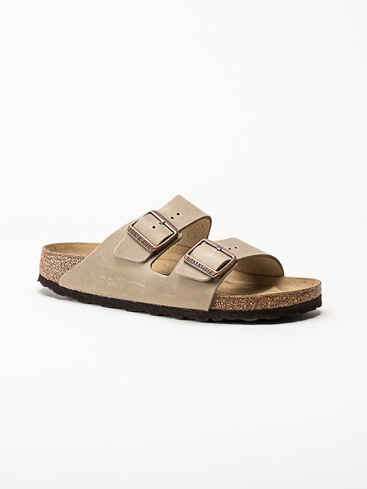 Birkenstock - Arizona oiled leather - Beige slip in sandaler