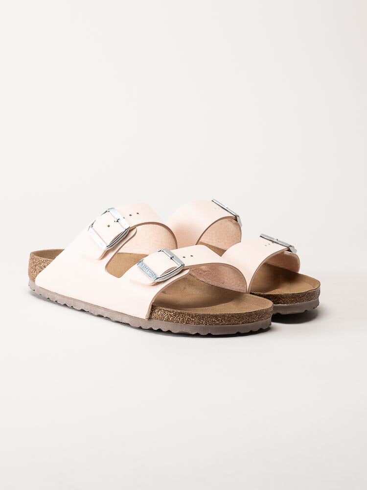 Birkenstock - Arizona Platform Suede - Svarta tofflor i mocka