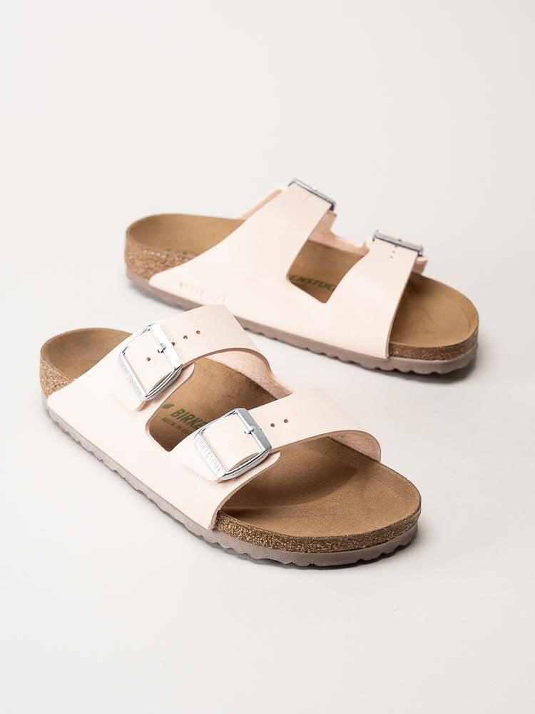 Birkenstock - Arizona Platform Suede - Svarta tofflor i mocka