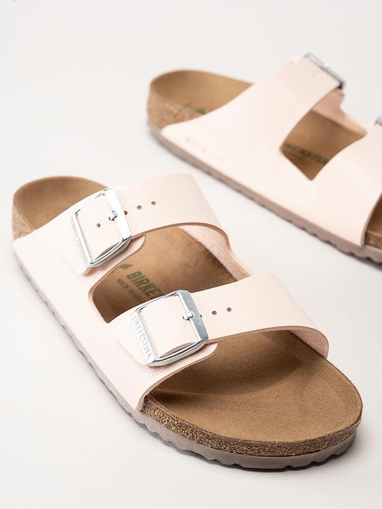 Birkenstock - Arizona Platform Suede - Svarta tofflor i mocka