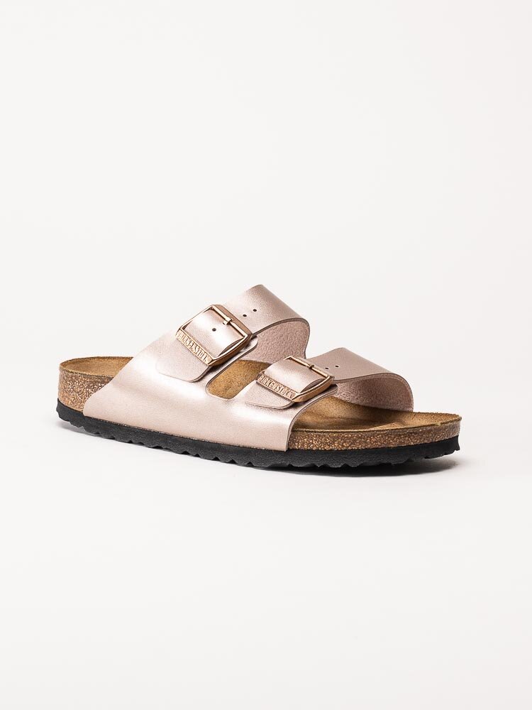 Birkenstock - Arizona Birko-Flor narrow - Kopparfärgade slip in sandaler