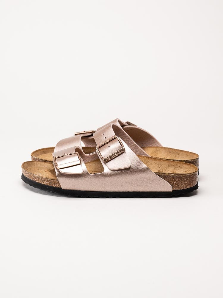 Birkenstock - Arizona Birko-Flor narrow - Kopparfärgade slip in sandaler