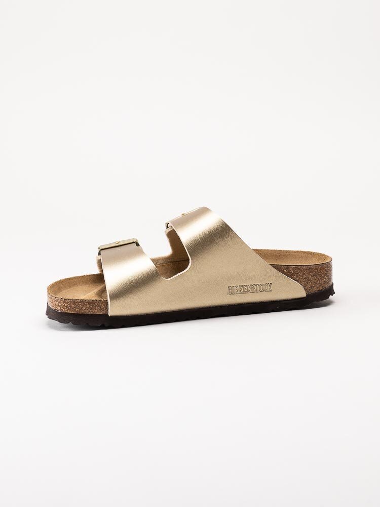 Birkenstock - Arizona Birko-Flor narrow - Guldmetallic slip in sandaler med smal läst