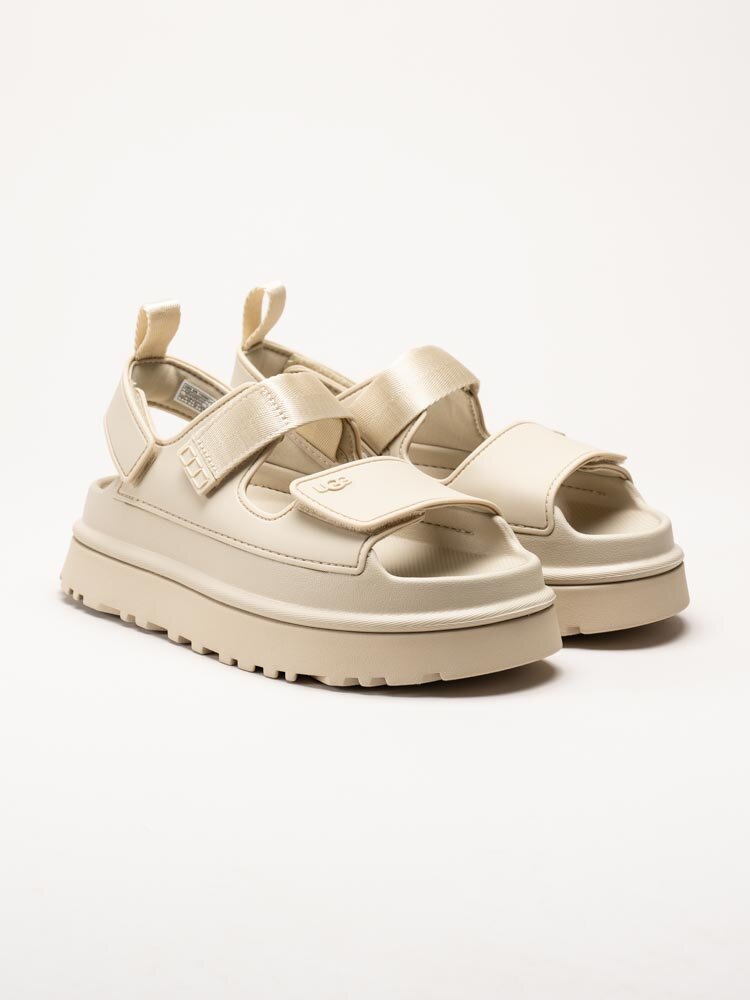 UGG - W GoldenGlow - Off white platåsandaler