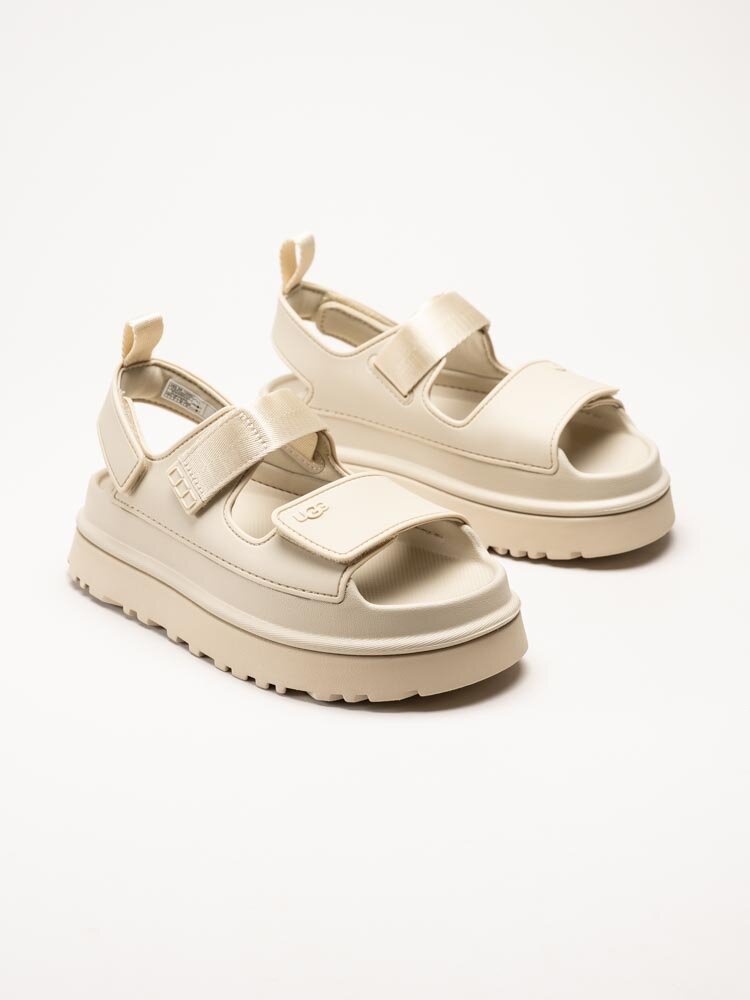 UGG - W GoldenGlow - Off white platåsandaler