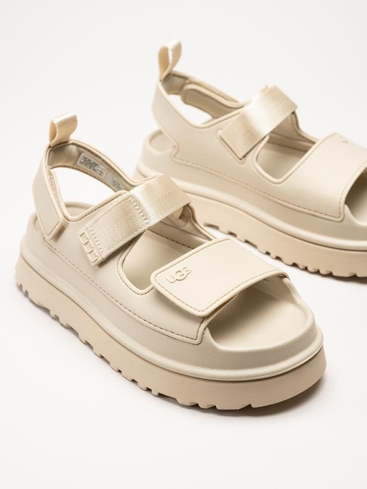 UGG - W GoldenGlow - Off white platåsandaler