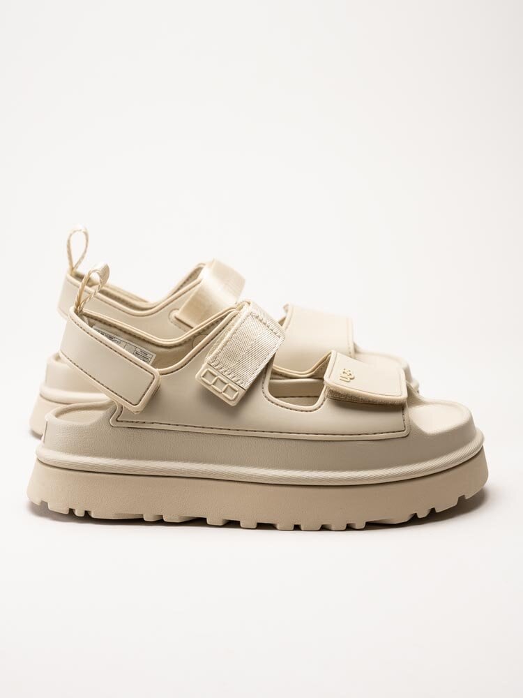 UGG - W GoldenGlow - Off white platåsandaler