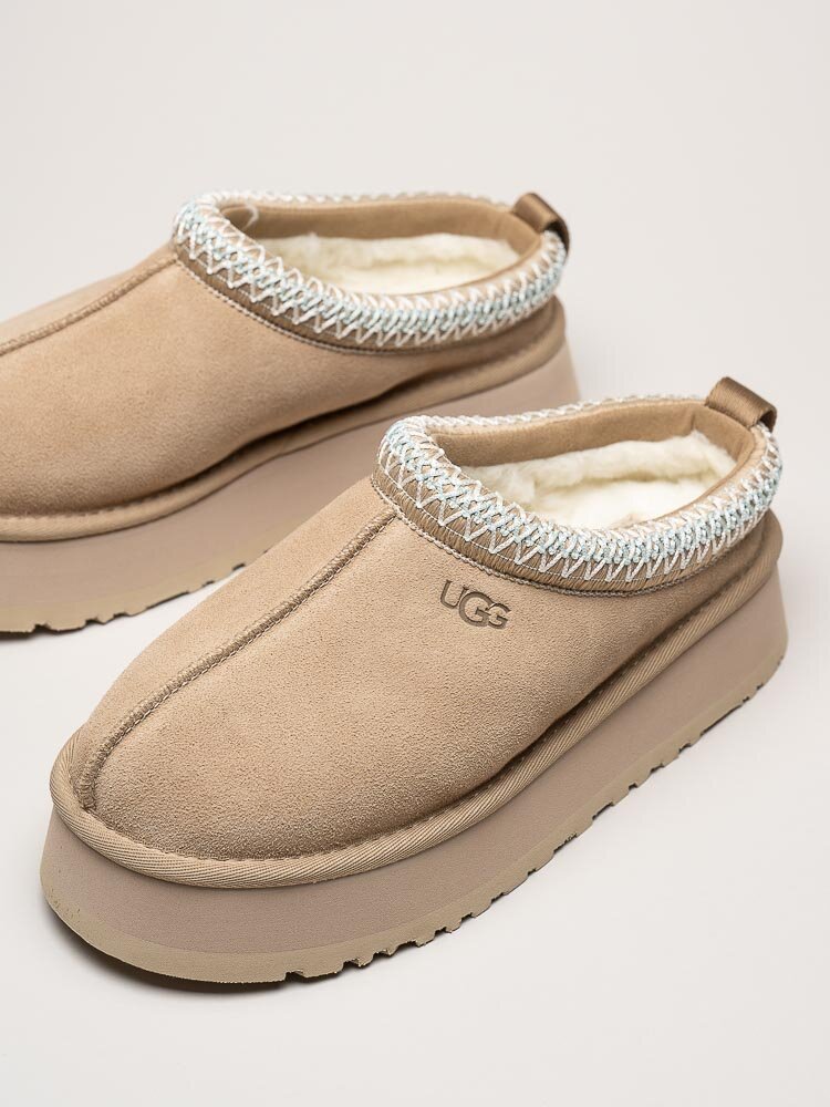 UGG - W Tazz - Beige tofflor i mocka