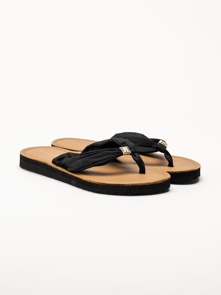 Tommy Hilfiger - TH Elevated Beach Sandal - Svart flip flops