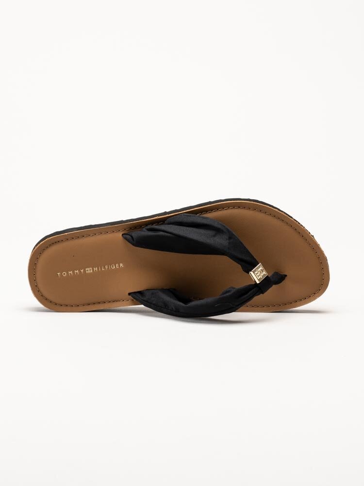 Tommy Hilfiger - TH Elevated Beach Sandal - Svart flip flops