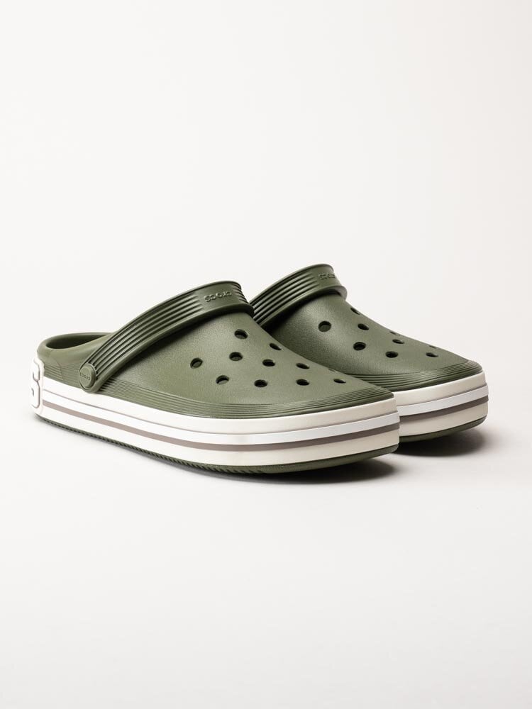 Crocs - Off Court Clog - Gröna slip in tofflor