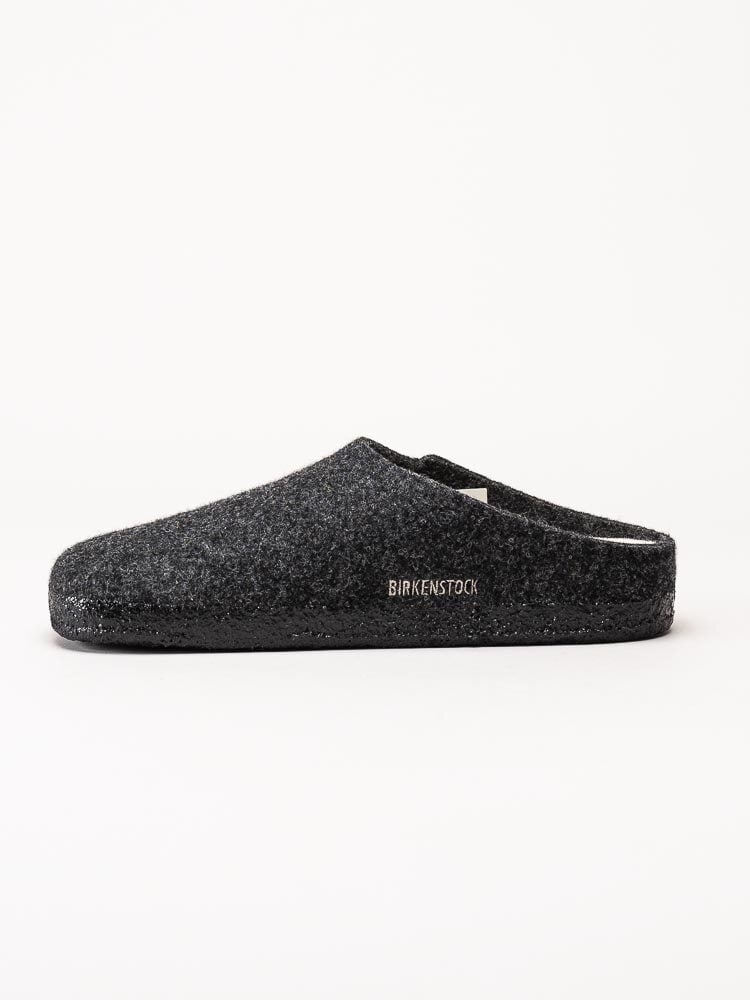 Birkenstock - Zermatt Wool Felt - Mörkgrå slip in ulltofflor