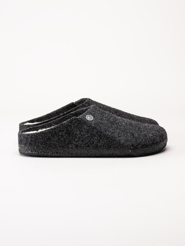 Birkenstock - Zermatt Wool Felt - Mörkgrå slip in ulltofflor