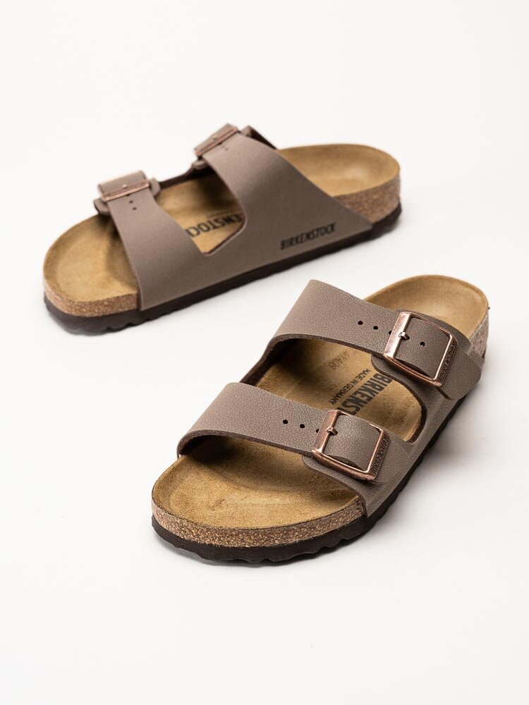 Birkenstock - Arizona Narrow - Bruna slip in sandaler med smal läst