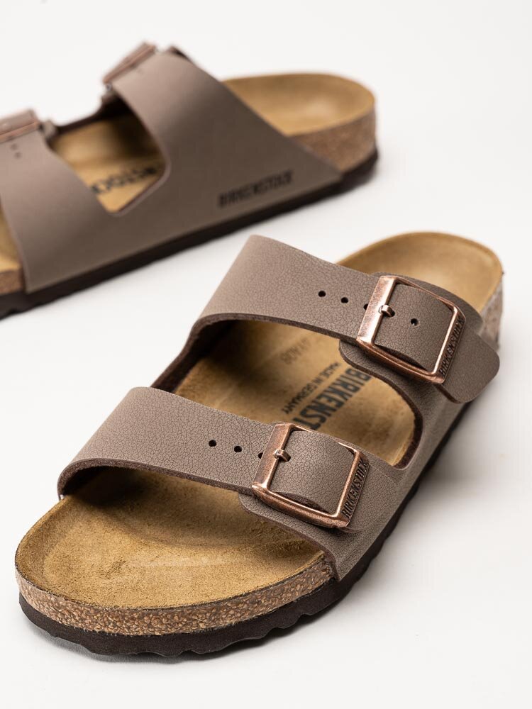 Birkenstock - Arizona Narrow - Bruna slip in sandaler med smal läst