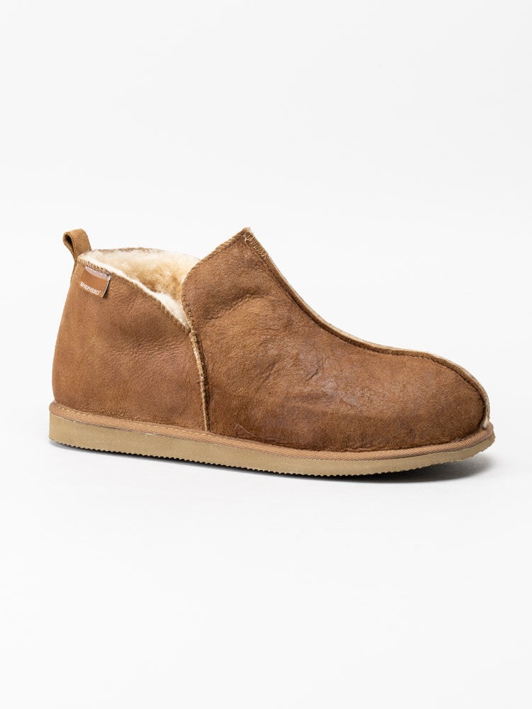 Shepherd - Anton - Ljusbruna slip on fårskinnstofflor