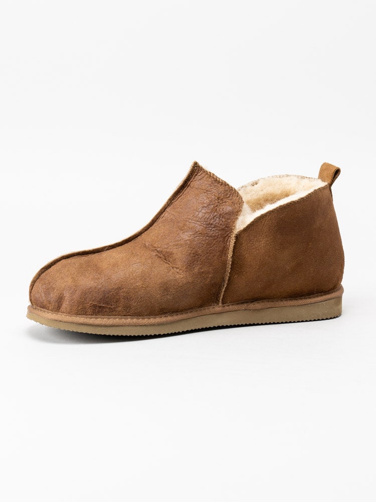 Shepherd - Anton - Ljusbruna slip on fårskinnstofflor